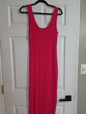 Bar III Hot Pink Scoop-Neck Maxi Dress